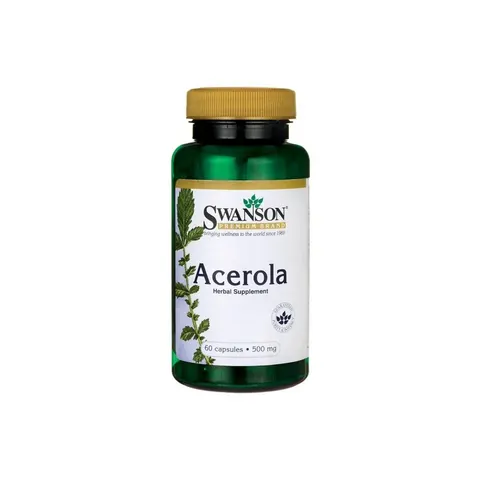 Swanson Acerola, 500mg - 60 caps – image 2