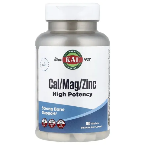 KAL, Cal/Mag/Zinc, High Potency , 100 Tablets – image 2