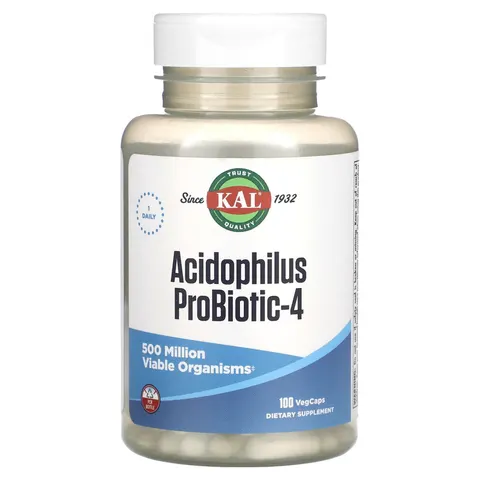 KAL, Acidophilus Probiotic-4, 100 VegCaps – image 2