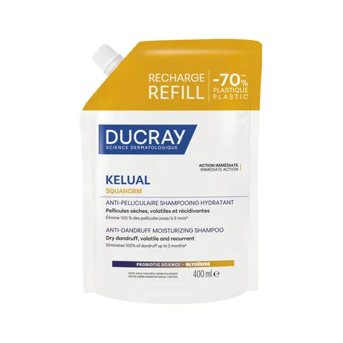 Ducray Kelual-Squanorm Shampoo for Dry Dandruff 400mL Refill – image 3