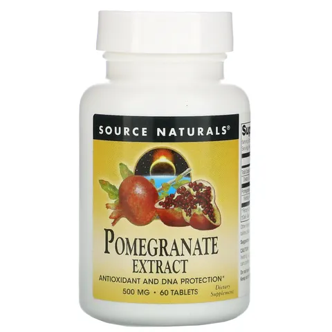 Source Naturals, Pomegranate Extract, 500 mg, 60 Tablets – image 2