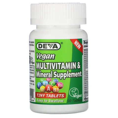 Deva, Vegan Multivitamin & Mineral Supplement, 90 Tablets – image 2