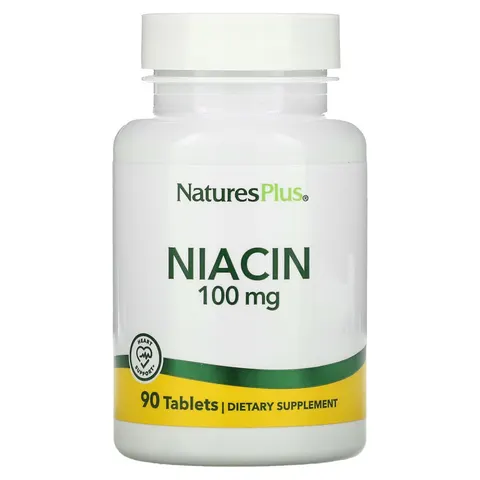 NaturesPlus, Niacin, 100 mg, 90 Tablets – image 2