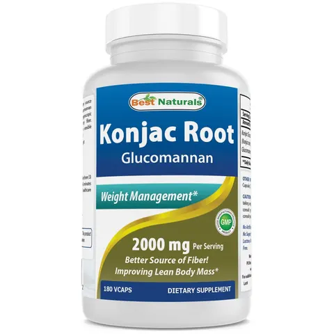 Best Naturals Konjac Root 2000mg, 180 Count – image 3