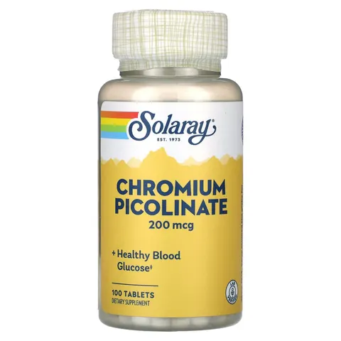 Solaray, Chromium Picolinate, 200 mcg, 100 Tablets – image 2