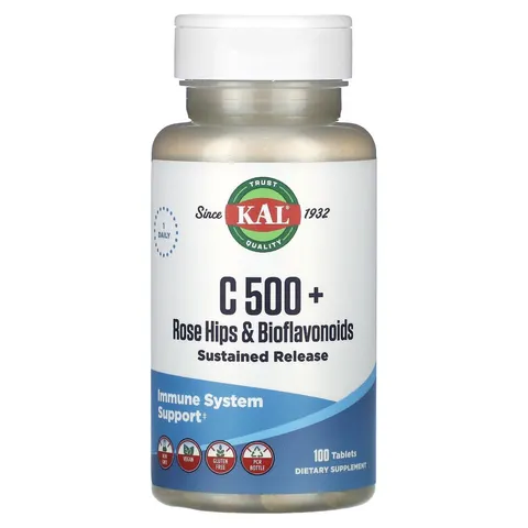 KAL, C 500 + Rose Hips & Bioflavonoids, 100 Tablets – image 2
