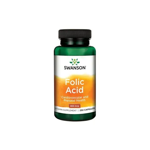 Folic Acid, 800mcg - 250 caps – image 3