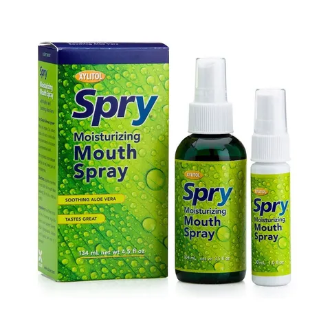 Xlear, Spry, Moisturizing Mouth Spray, Light Mint, 2 Pack, 134ml – image 2