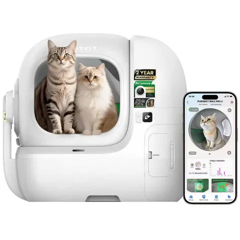 PUROBOT MAX PRO 2 Katzen Toilette weiß – Bild 2