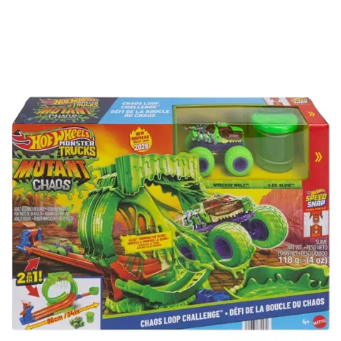 Hot Wheels Monster Trucks Mutant Chaos Loop Challenge Set da Gioco – immagine 3
