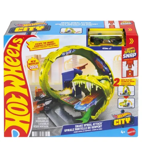 Hot Wheels City Snake Spiral Attack Set da Gioco – immagine 3