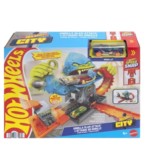 Hot Wheels City Gorilla Slam Attack Playset – image 3
