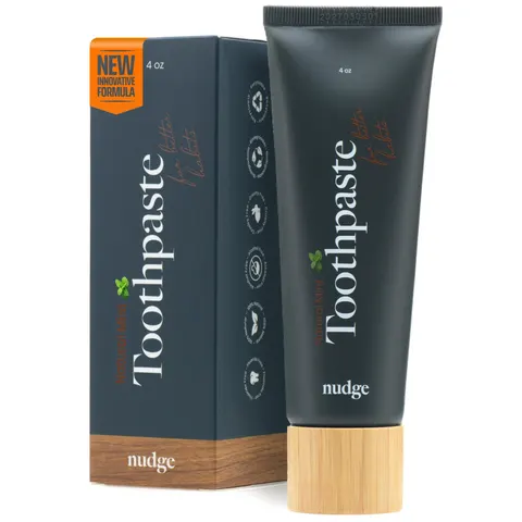 Nudge Nano Hydroxyapatite Toothpaste 4oz – Remin+ Formula (Vitamin E), Fluoride-Free – image 2