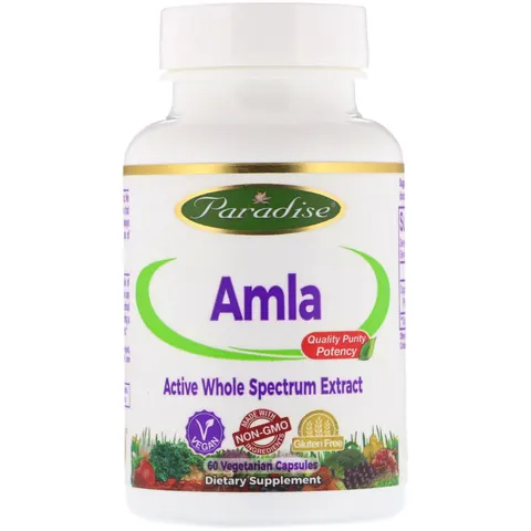 Paradise Herbs, Amla, 60 Vegetarian Capsules – image 2