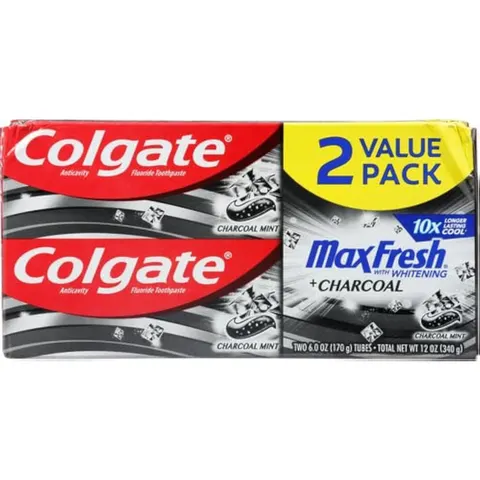 Colgate Max Fresh Toothpaste + Charcoal Mint (6 Ounce Pack of 2) – image 2