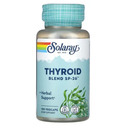 Solaray, Thyroid Blend SP-26, 100 VegCaps – image 2