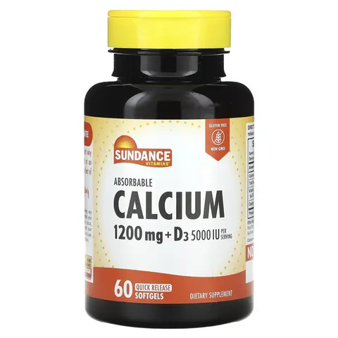 Sundance Vitamins, Absorbable Calcium + D3, 60 Quick Release Softgels – image 2