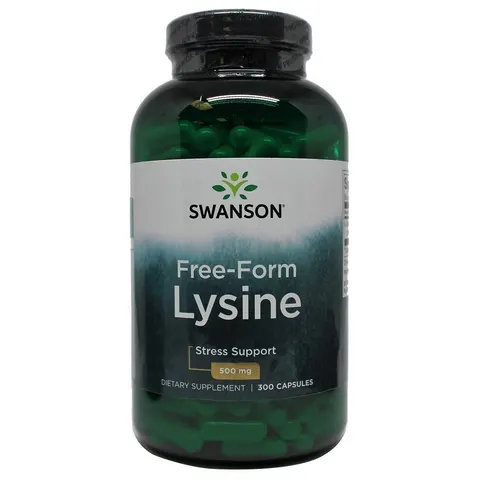 Lysine, 500mg Free-Form - 300 caps – image 3