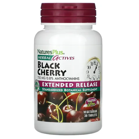 NaturesPlus, Herbal Actives, Black Cherry, 750 mg, 30 Tablets – image 2