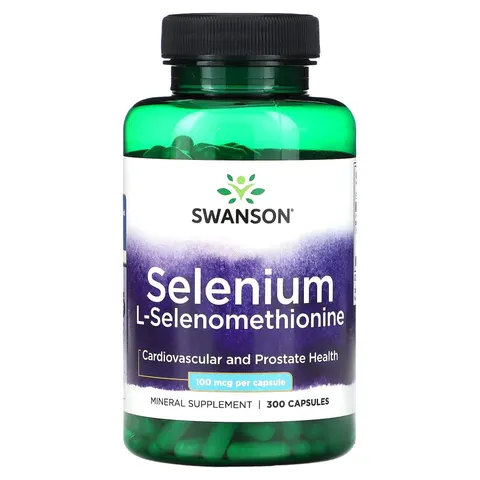 Swanson, Selenium, 100 mcg, 300 Capsules – image 2