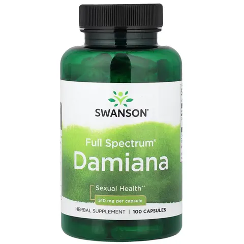 Swanson Damiana, 510mg - 100 caps – image 2