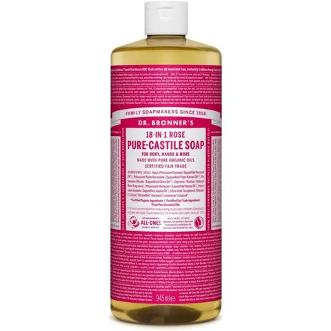 Dr. Bronner's Roses Liquid Soap 944 ml – image 3
