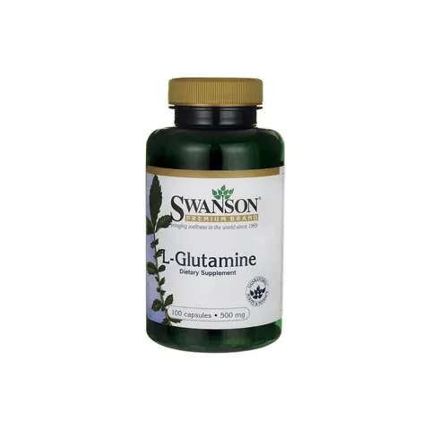 Swanson L-Glutamine, 500mg - 100 caps – image 2