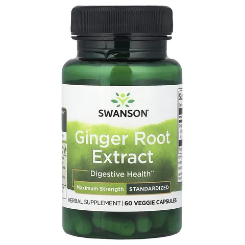 Swanson, Ginger Root Extract, 60 Veggie Capsules – image 2