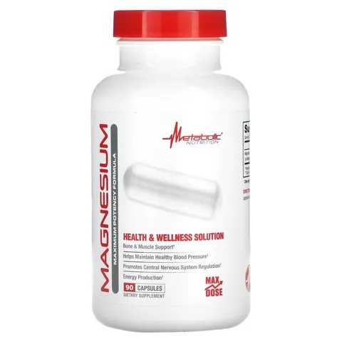 Metabolic Nutrition, Magnesium, Maximum Potency Formula, 90 Capsules – image 2