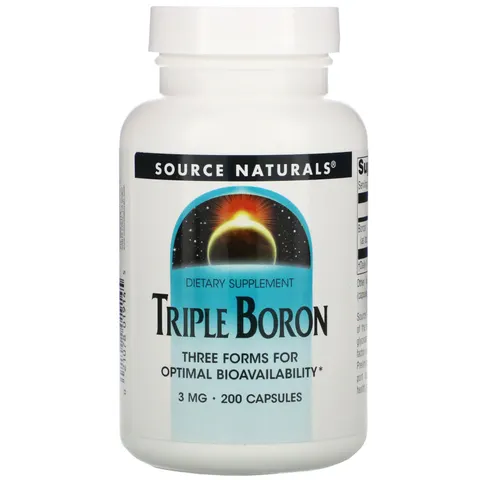 Source Naturals, Triple Boron, 3 mg, 200 Capsules – image 2