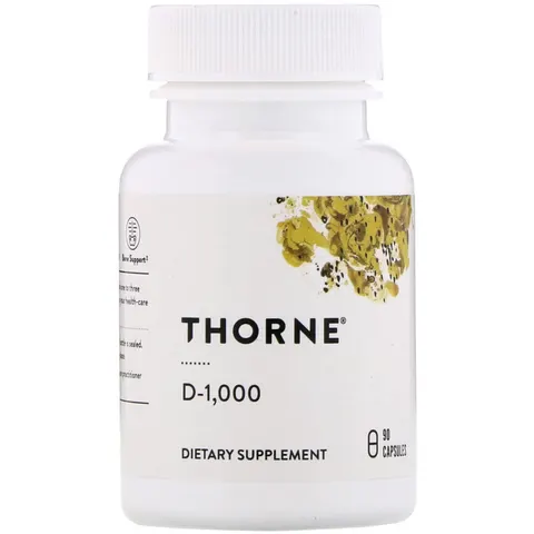 Thorne Research, D-1,000, 90 Capsules – image 2