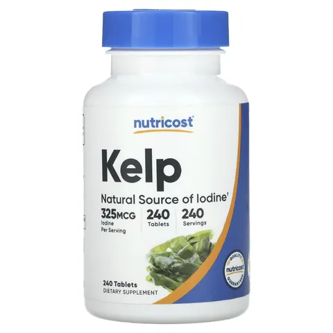 Nutricost, Kelp, 325 mcg, 240 Tablets – image 3
