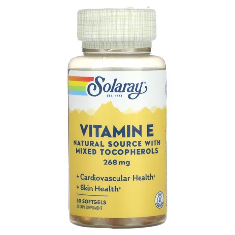 Solaray, Vitamin E, 268 mg, 50 Softgels – image 2