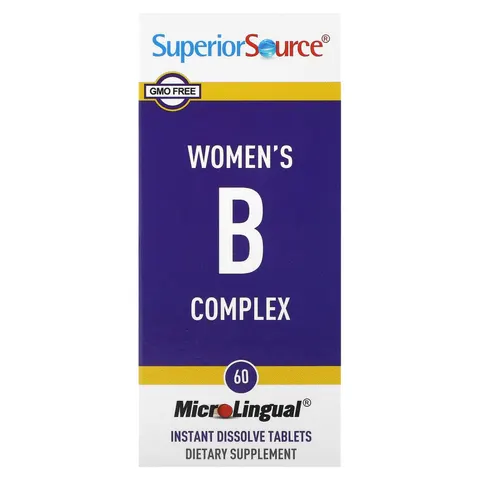 Superior Source, Women's B Complex, 60 MicroLingual Instant Dissolve Tablets – image 3