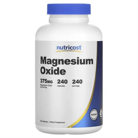 Nutricost, Magnesium Oxide, 375 mg, 240 Capsules – image 4