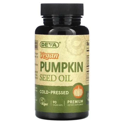 Deva, Vegan Pumpkin Seed Oil, 90 Vegan Caps – image 2
