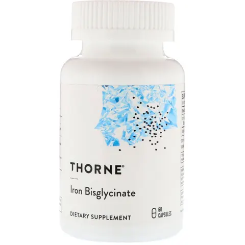 Thorne Research, Iron Bisglycinate, 60 Capsules – image 2