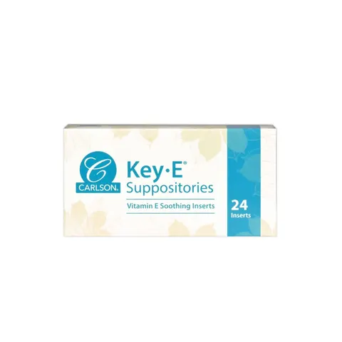 (24 inserts) Carlson Key-E Suppositories 30 IU with Vitamin E – image 3