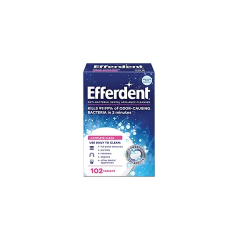 Efferdent Denture Cleanser Tablets – Complete Clean, 102 Tablets – image 2