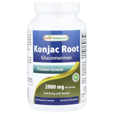 Best Naturals Konjac Root 2000mg, 180 Count – image 4