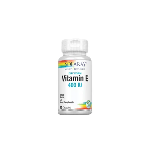 SOLARAY Vitamin E 400 IU Dry Form with Mixed Tocopherols – image 2