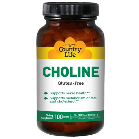 Country Life, Choline, 100 Tablets – image 2