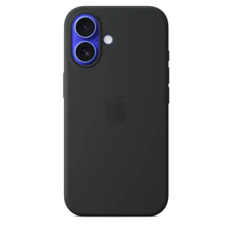Apple iPhone 16 Silikon Case mit MagSafe, Schwarz – Bild 2