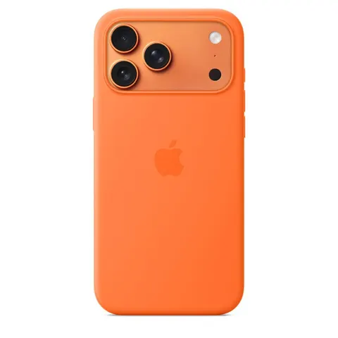 Apple iPhone 17 Pro Max Silikon Case mit MagSafe, Orange – Bild 3
