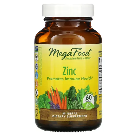 MegaFood, Zinc, 60 Tablets – image 2