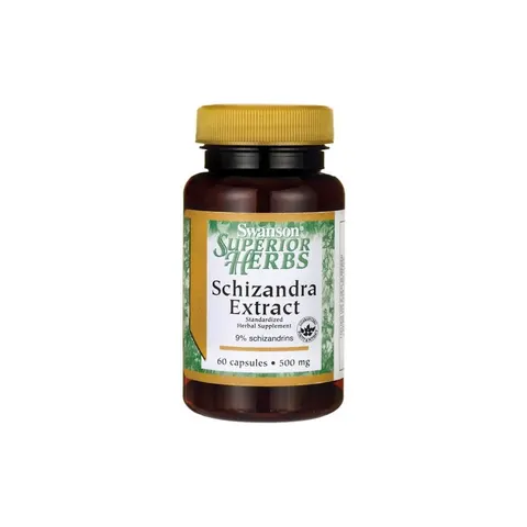 Swanson Schizandra Extract, 500mg - 60 caps – image 2