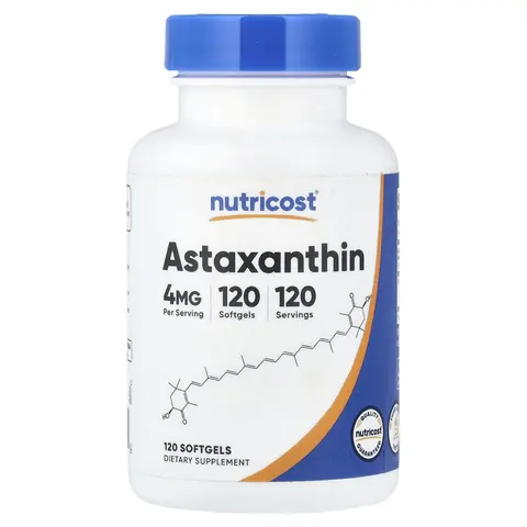 Nutricost, Astaxanthin, 4 mg, 120 Softgels – image 2