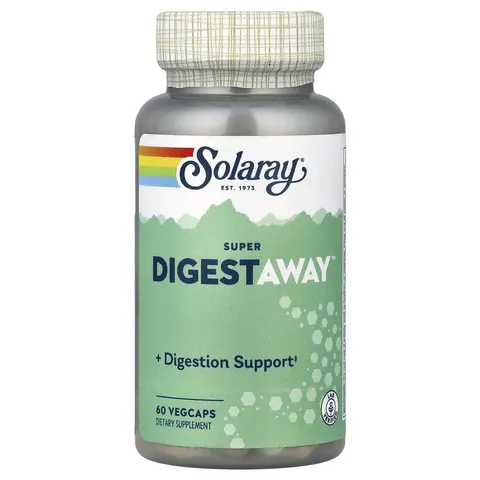 Solaray, Super DigestAway, 60 Vegcaps – image 2