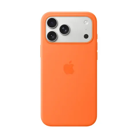 Apple iPhone 17 Pro Max Silikon Case mit MagSafe, Orange – Bild 4