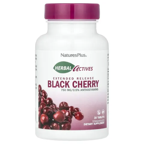 NaturesPlus, Herbal Actives, Black Cherry, 750 mg, 30 Tablets – image 3